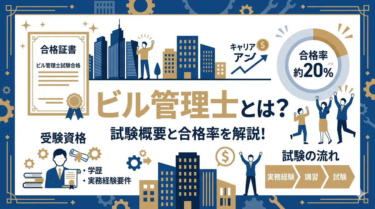 ビル管理士（建築物環境衛生管理技術者）とは？試験概要・合格率・受験資格まとめ