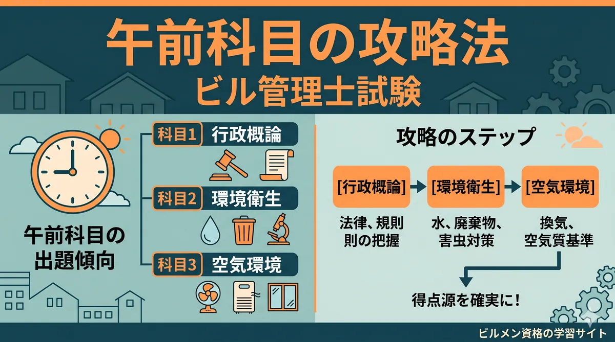 【午前科目】ビル管理士 科目1・2・3の出題傾向と攻略法