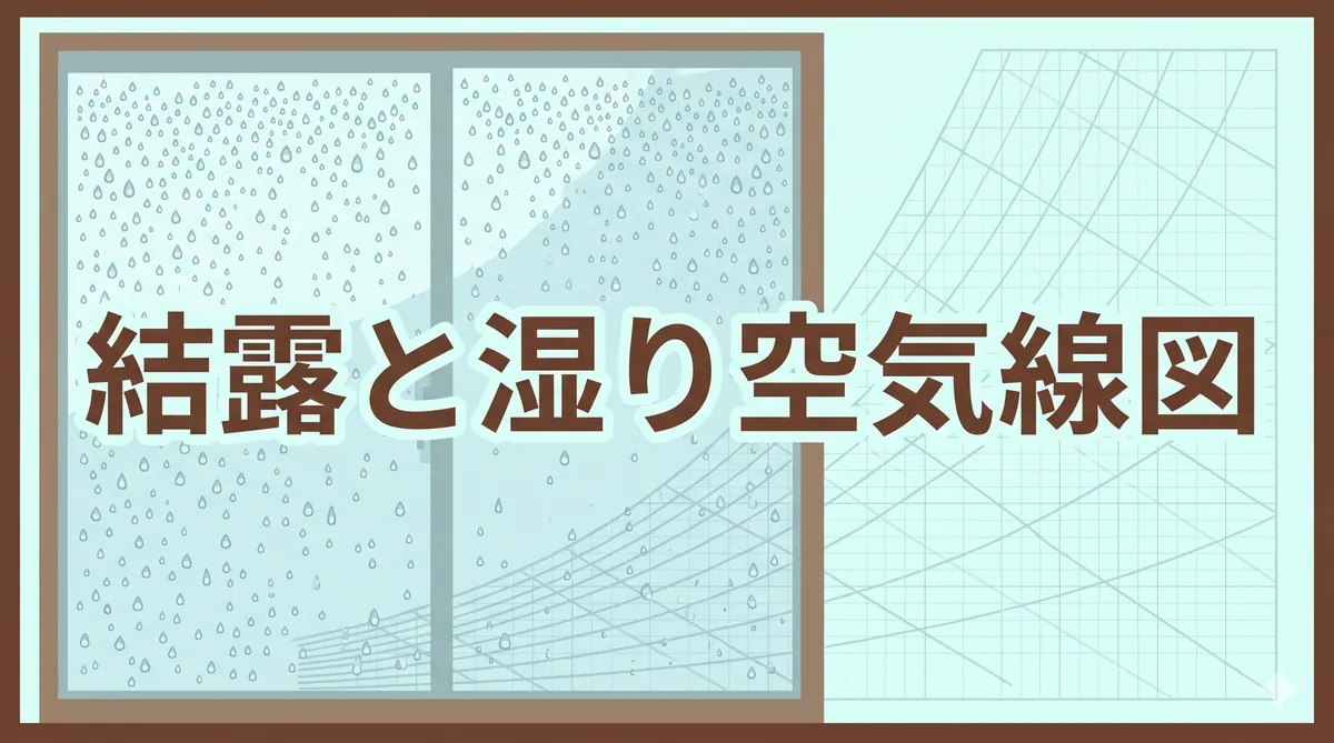【ビル管理士・空気環境】結露の原理と湿り空気線図（露点温度・表面結露・内部結露の対策）